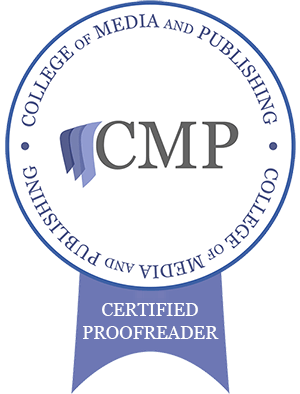 College of Media and Publishing Certified Proofreader